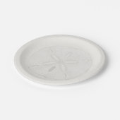 Sand Dollar Beach Wedding Cake Plates ペーパープレート (アングル)