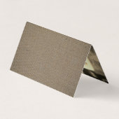 Sand Dollar & Burlap Photo Save The Date Card 名刺 (裏面)