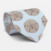 Sand Dollar Painting Coastal Beach Pattern ネクタイ (ロール)
