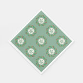 Sand Dollar Seashell Christmas Wreath スタンダードランチョンナプキン (角)