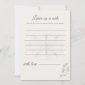 Sand Dollar Wedding Message Cards | ノートカード (正面)