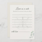 Sand Dollar Wedding Message Cards | ノートカード (正面/裏面)