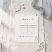 Sand Dollar Wedding Message Cards | ノートカード