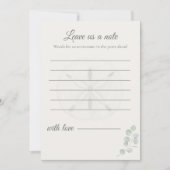Sand Dollar Wedding Message Cards | ノートカード (正面)