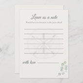 Sand Dollar Wedding Message Cards | ノートカード (正面/裏面)