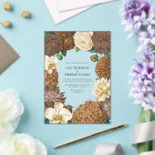 Sand Dune, Copper Glow & Hazelnut Cream Wedding アクリル招待状 (インサイチュ (ウェディング))