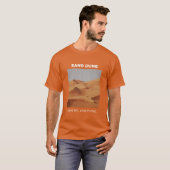 Sand Dune Geography T-Shirt inテキサス州・オレンジ Tシャツ (正面フル)