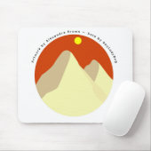 Sand Dunes Amongst Orange Sky マウスパッド (マウス)