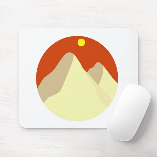 Sand Dunes Amongst Orange Sky マウスパッド (マウス)