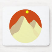 Sand Dunes Amongst Orange Sky マウスパッド (正面)