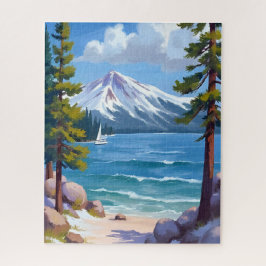 Sand Harbor Beach Lake Tahoe Painting ジグソーパズル