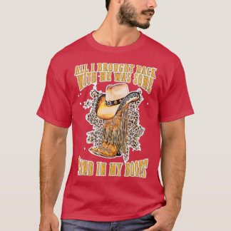 Sand In My Boots Country Music Loversテキサス州・カウボーイ Tシャツ