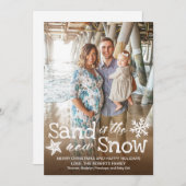 Sand is the New Snow Beach Christmas シーズンカード (正面/裏面)