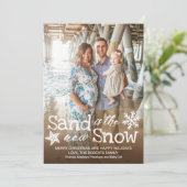 Sand is the New Snow Beach Christmas シーズンカード (スタンド正面)