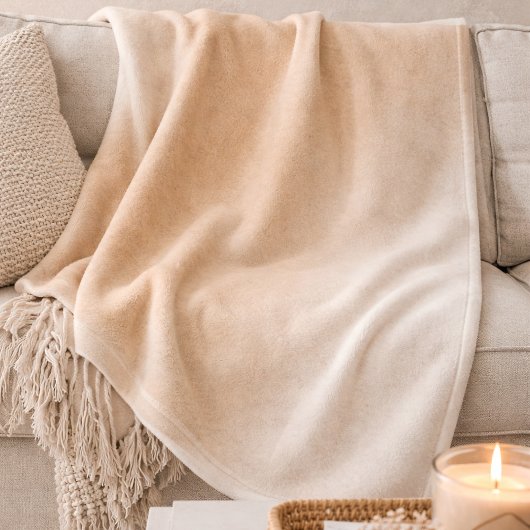 Sand Ivory Fade Fleece Blanket フリースブランケット