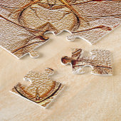 Sand Mandala Pattern with Star Center Puzzle ジグソーパズル (側面)