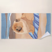 SAND N' SEA CHOW犬ビーチタオル ビーチタオル (正面)