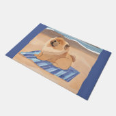 SAND N' SEA Chow Chow犬 ドアマット (アングル)