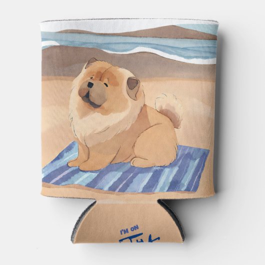 SAND N' SEA Chow Chow犬 缶クーラー (正面)