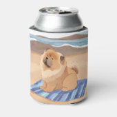 SAND N' SEA Chow Chow犬 缶クーラー (缶裏面)