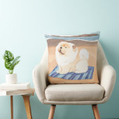 SAND N' SEA CREAM and RED Chow Chew装飾用クッション クッション (椅子)