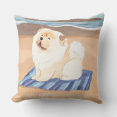 SAND N' SEA CREAM and RED Chow Chew装飾用クッション クッション (正面)
