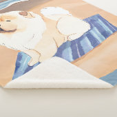 SAND N' SEA CREAM Chow Chow Sherpaブランケット シェルパブランケット (3/4)