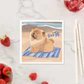 SAND N' SEA Red Chow犬 スタンダードカクテルナプキン (インサイチュ)