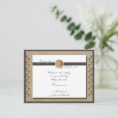 Sand RSVPポストカードの足跡 インビテーションポストカード (スタンド正面)