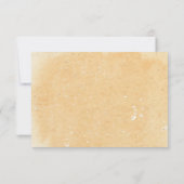 Sand Seashells/ビーチ結婚式RSVPカード 出欠カード (裏面)