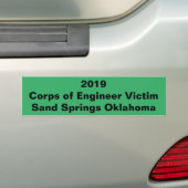 Sand Springsオクラホマ2019の洪水 バンパーステッカー (車上)