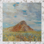 Sand Springs Butte by Childe Hassam, Vintage Art ジグソーパズル<br><div class="desc">Sand Springs Butte (1904) by Childe Hassam is a vintage American West fine art impressionism landscape painting. White fluffy clouds in the sky and blooming spring flowers in the meadow. A mountain in a desert plains on a beautiful sunny summer day. About the artist: Frederick Childe Hassam (1859-1935) was a...</div>