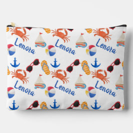 Sandals and Sunglasses Summer Name Accessory Pouch アクセサリーポーチ