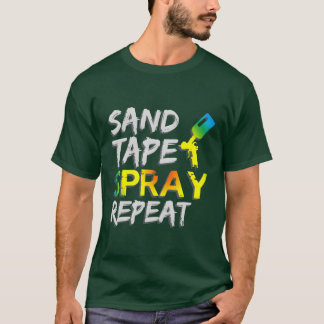 Sandape Spray Repeat Auto Body Painter Car Paint f Tシャツ
