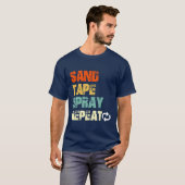 Sandape Spray Repeat Automotive Car Painters Gif g Tシャツ (正面フル)
