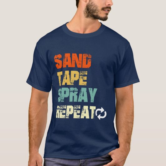 Sandape Spray Repeat Automotive Car Painters Gif g Tシャツ (正面)