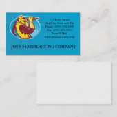 Sandblasterのサンドブラスティング 名刺 (正面/裏面)