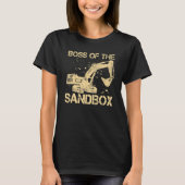 Sandbox Boss Excavator Driver Heavy Equipment Ope Tシャツ (正面)