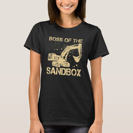 Sandbox Boss  Excavator Driver Heavy Equipment Ope Tシャツ (正面)