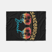 Sandbridge Beach Virginia Men Women Souvenir Surfb フリースブランケット (正面(横))