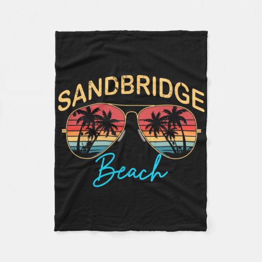 Sandbridge Beach Virginia Men Women Souvenir Surfb フリースブランケット (正面)