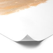 Sandbridge Beach Virginia Poster, Watercolor, Cust ポスター (角)