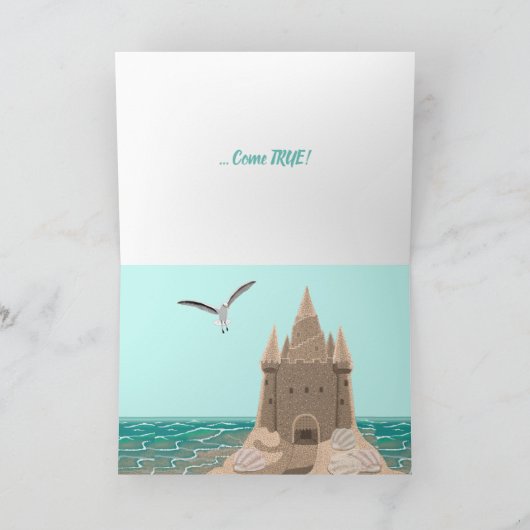 Sandcastleのカモメ カード (内部)