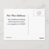 Sandcastle我々は動くおもしろい発表を移動 ポストカード (裏面)