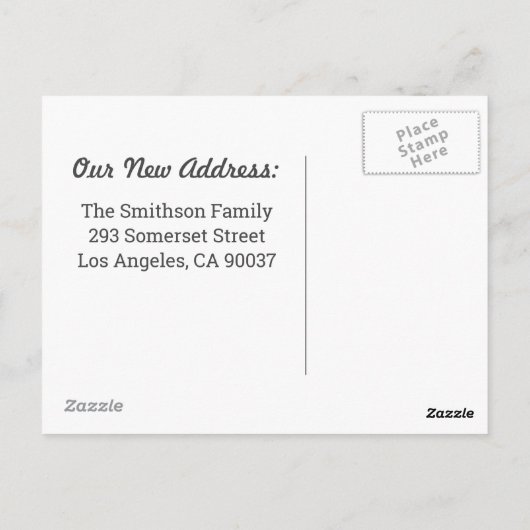 Sandcastle我々は動くおもしろい発表を移動 ポストカード (裏面)