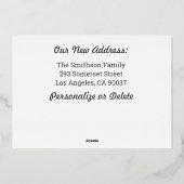 Sandcastle我々は動くおもしろい発表を移動 箔シーズンカード (裏面)