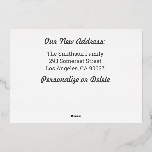 Sandcastle我々は動くおもしろい発表を移動 箔シーズンカード (裏面)