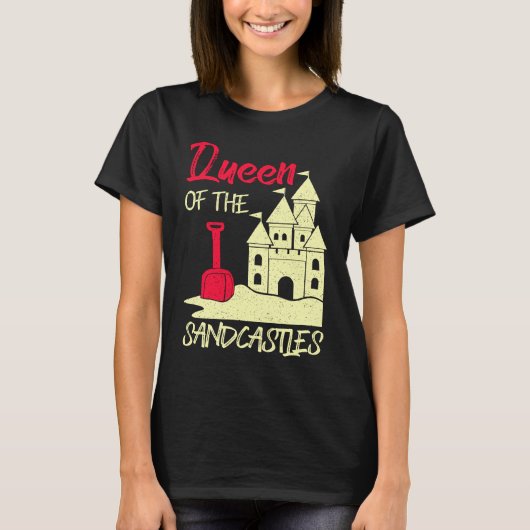 Sandcastle Builder Sand Painting Art Sculpture Art Tシャツ (正面)