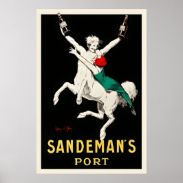 Sandeman's Port Food and Drink Vintage Poster ポスター