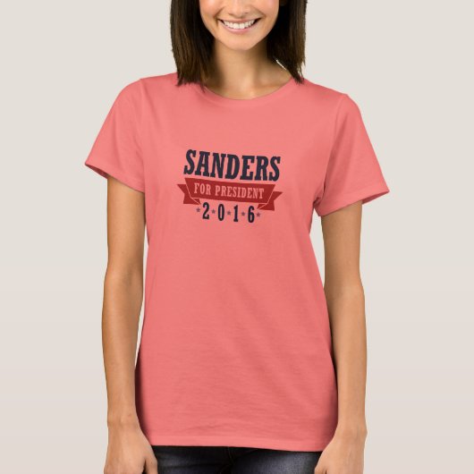 Sanders 2016認定リボン tシャツ (正面)
